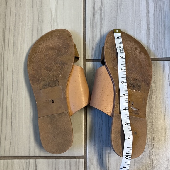 Naughty Monkey Cognac and Tan Real Leather 7.5 Sandals - Picture 3 of 4